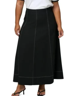 Sunday in the City Urban Mirage Maxi Skirt in Black