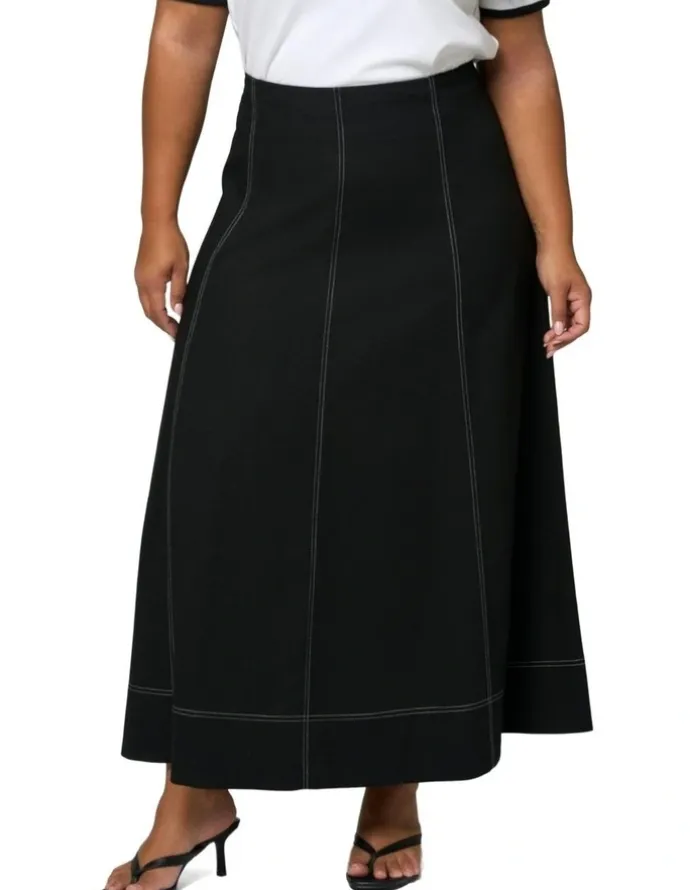 Sunday in the City Urban Mirage Maxi Skirt in Black