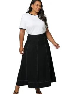 Sunday in the City Urban Mirage Maxi Skirt in Black