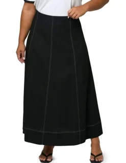 Sunday in the City Urban Mirage Maxi Skirt in Black