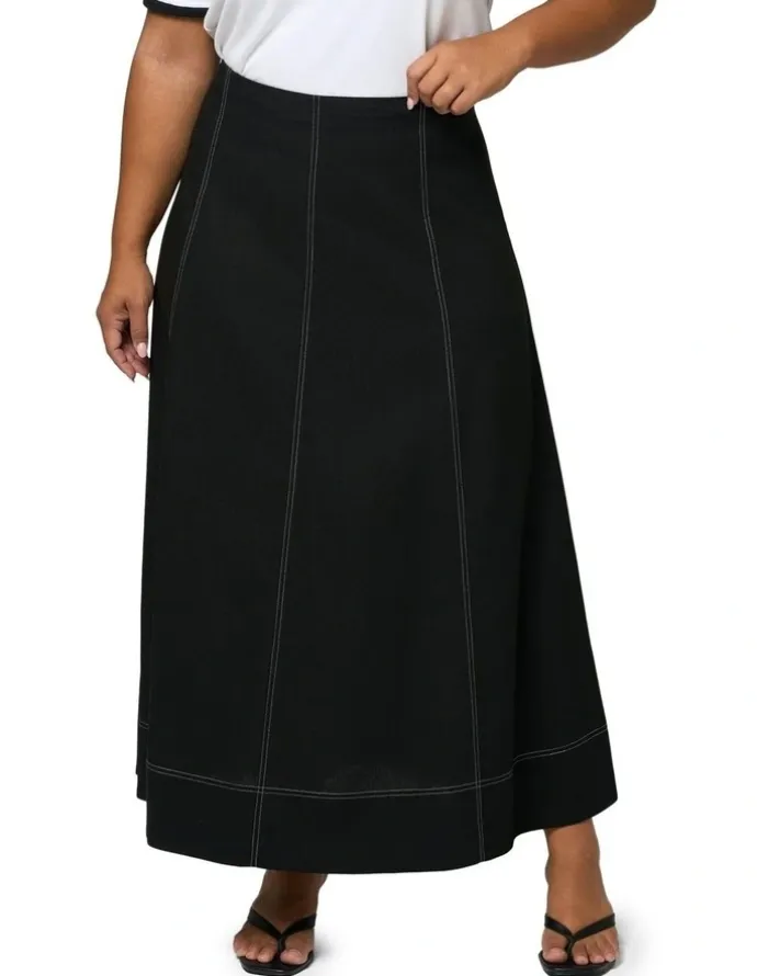 Sunday in the City Urban Mirage Maxi Skirt in Black