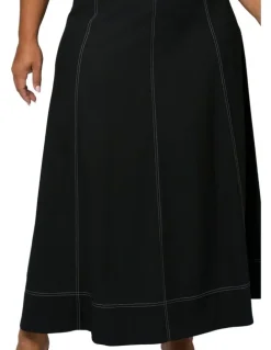 Sunday in the City Urban Mirage Maxi Skirt in Black