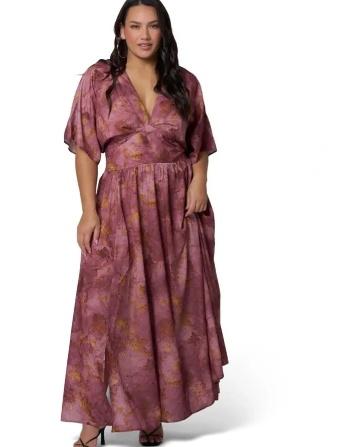 Sunday in the City Richter Scale Maxi Dress in Rouge Floral