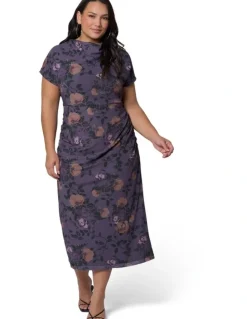 Sunday in the City Wild Grace Midi Dress