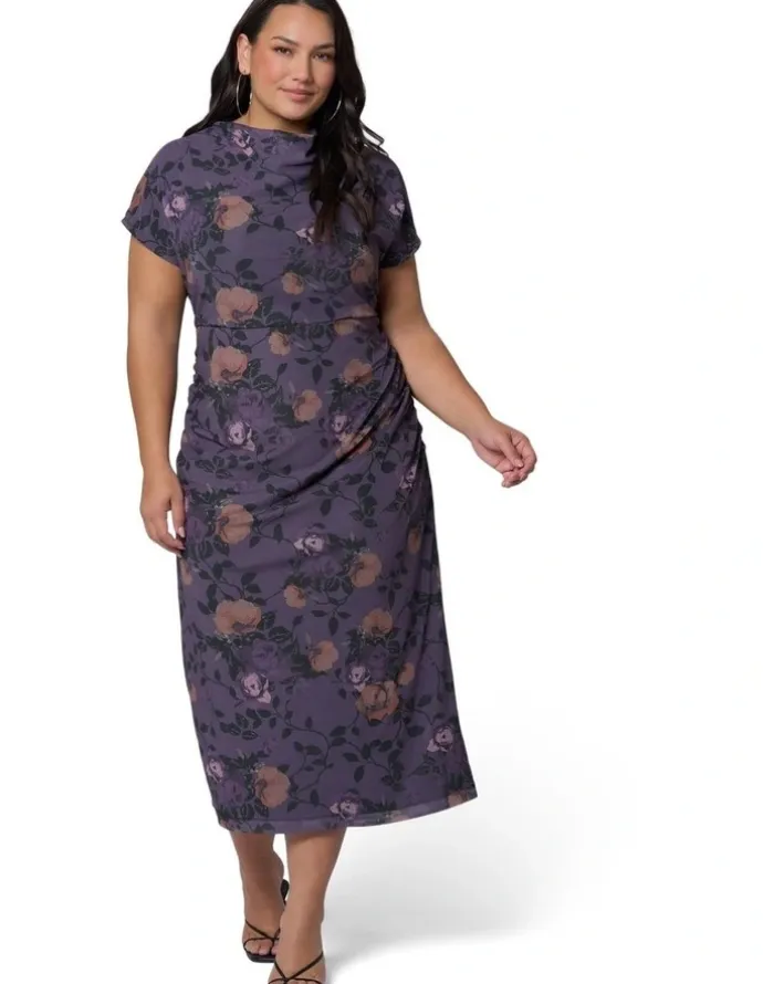 Sunday in the City Wild Grace Midi Dress