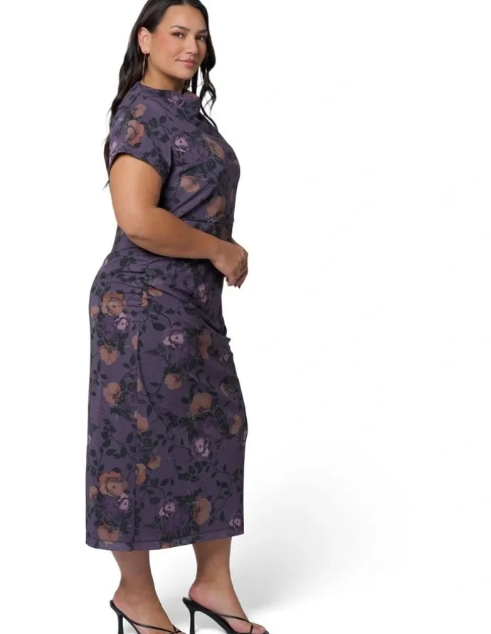 Sunday in the City Wild Grace Midi Dress