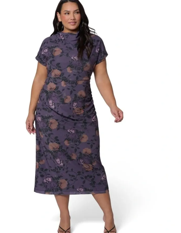 Sunday in the City Wild Grace Midi Dress