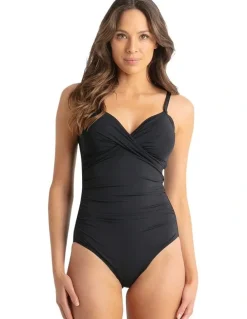Sunseeker Basix Twist Front One Piece in Black