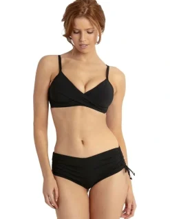 Sunseeker Basix Twist Front Bralette in Black