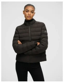 Superdry Hooded Fuji Padded Jacket in Black