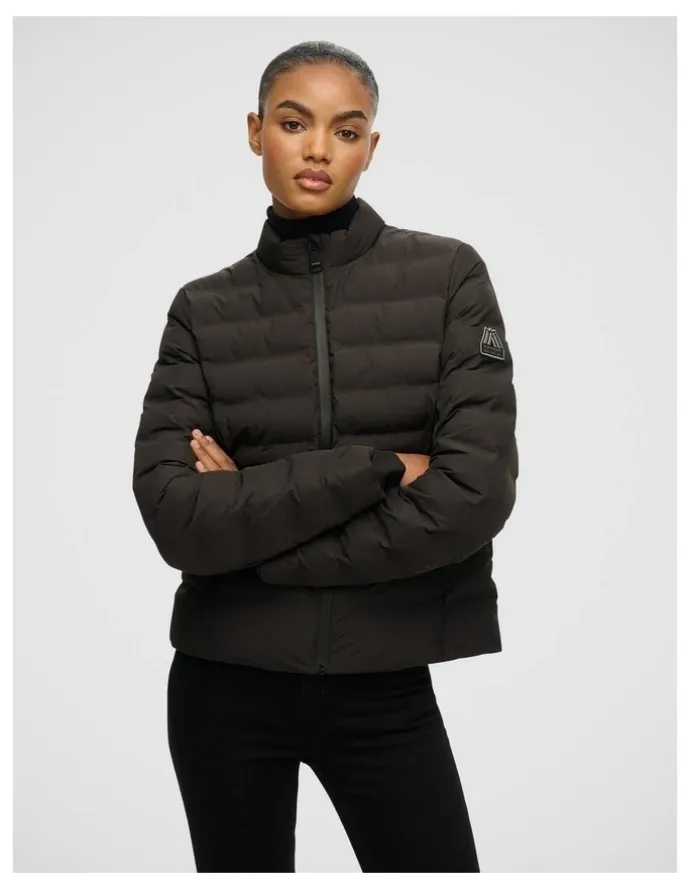 Superdry Hooded Fuji Padded Jacket in Black