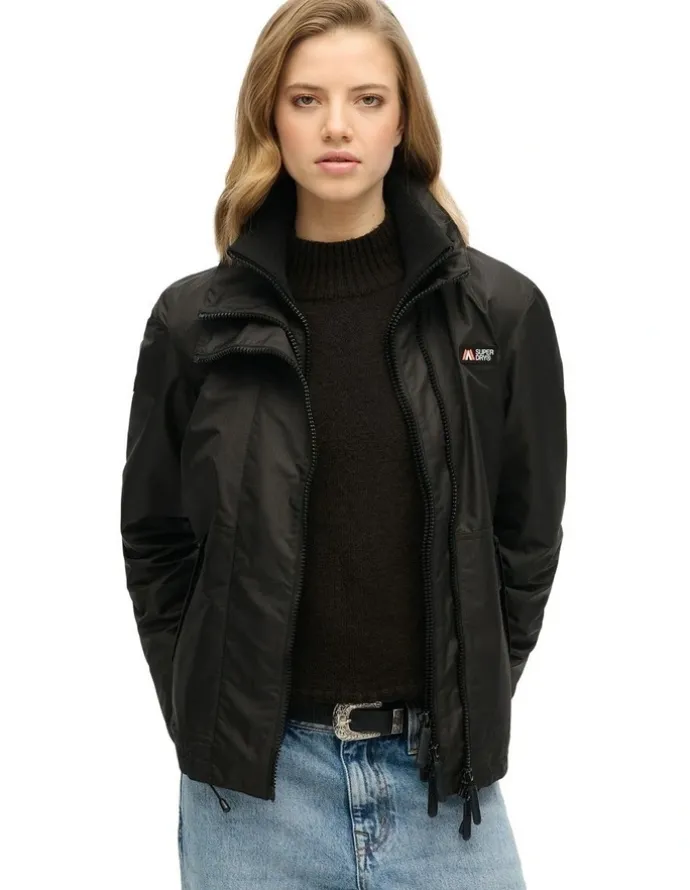 Superdry Mountain Windbreaker Jacket in Black