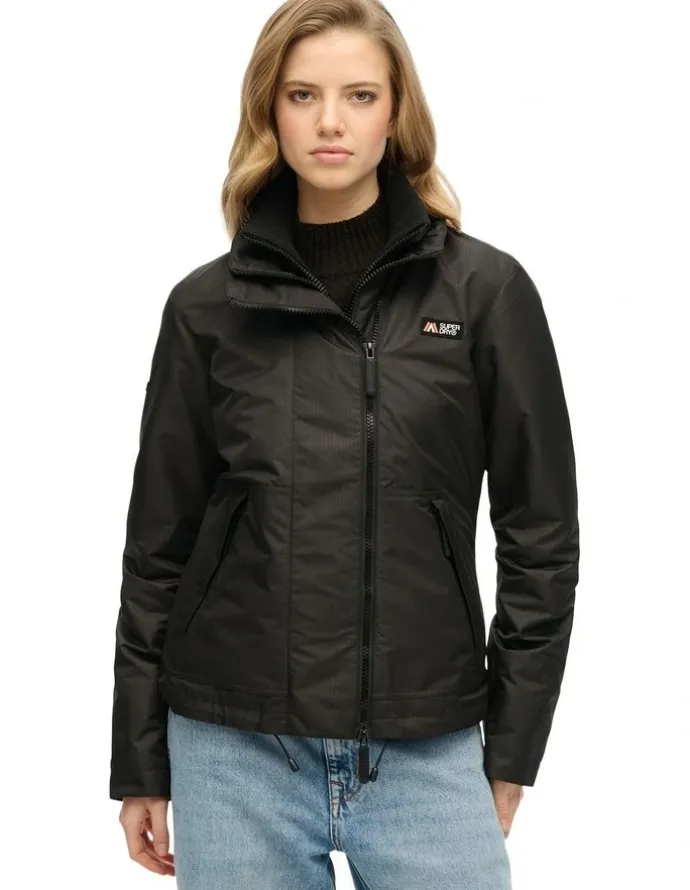 Superdry Mountain Windbreaker Jacket in Black