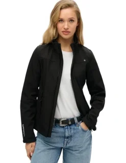 Superdry Softshell Trekker Jacket in Black