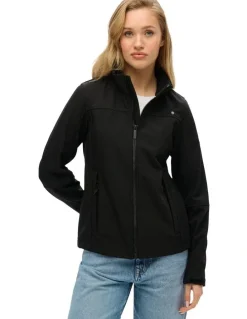 Superdry Softshell Trekker Jacket in Black