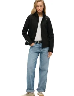 Superdry Softshell Trekker Jacket in Black