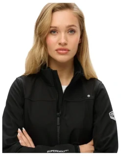 Superdry Softshell Trekker Jacket in Black