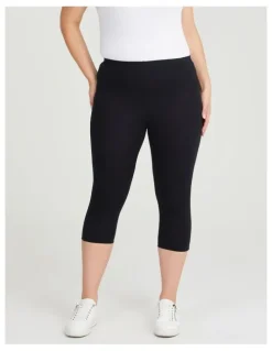 Taking Shape Australian Cotton Crop Legging in Black