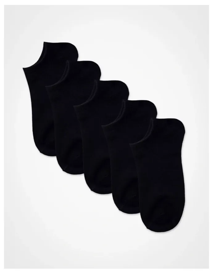 Taking Shape Bamboo Ankle Socks 5 Pack in Black