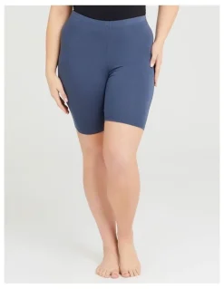 Taking Shape Bamboo Anti Chafe Crop Short in Storm Grey
