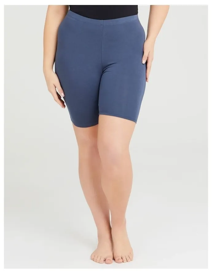 Taking Shape Bamboo Anti Chafe Crop Short in Storm Grey