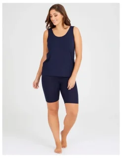 Taking Shape Bamboo Anti Chafe Crop Short Dark Indigo