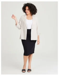 Taking Shape Bamboo Base Pencil Skirt in Black