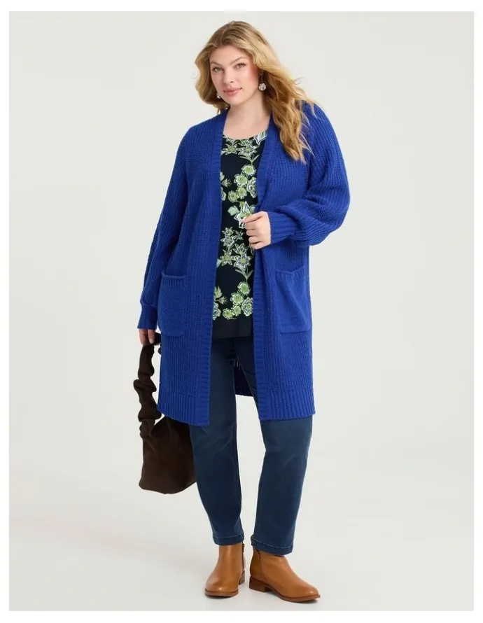 Taking Shape Bamboo Botanic Chiffon Hem Top Print
