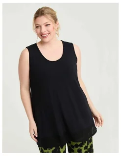 Taking Shape Bamboo Brynn Tank Black
