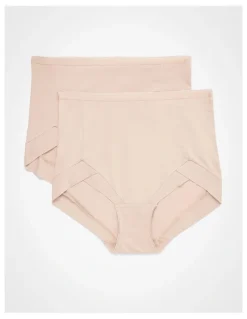 Taking Shape Bamboo Everyday Briefs 2 Pack in Nude