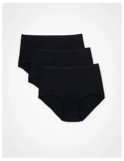 Taking Shape Bamboo Full Briefs 3 Pack in Black