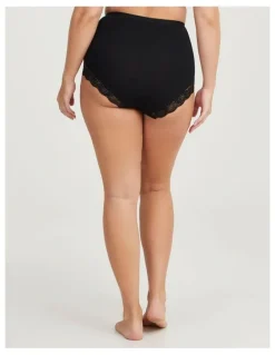 Taking Shape Bamboo Lace Briefs 3 Pack in Black