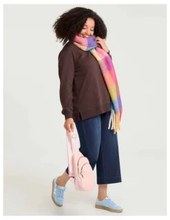 Taking Shape Boyfriend Tunic Sweat in Chocolate Fudge