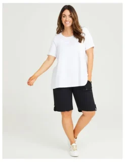 Taking Shape Castaway Zip Pocket Cargo Short in Black