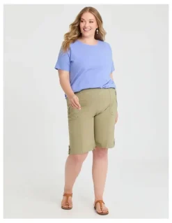 Taking Shape Castaway Zip Pocket Cargo Short Sage