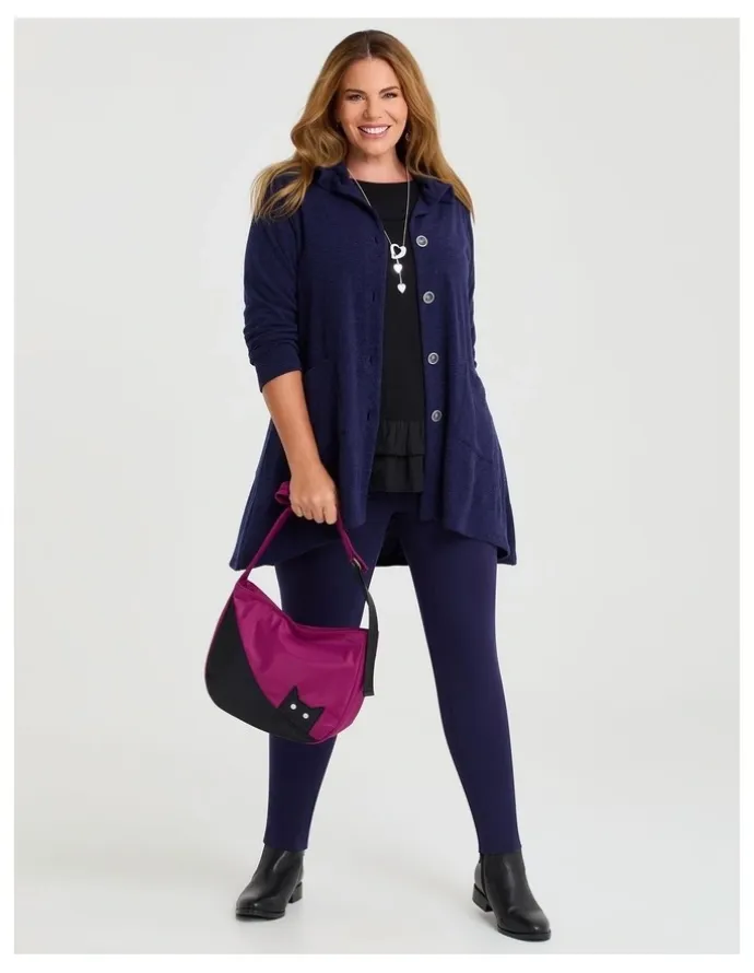 Taking Shape Cat Nylon Bag in Purple