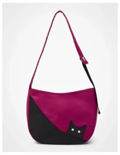 Taking Shape Cat Nylon Bag in Purple