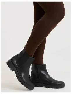Taking Shape Chunky Chelsea Ankle Boot in Black