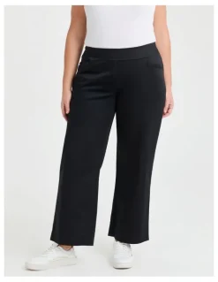 Taking Shape City Straight Leg Work Pant in Black