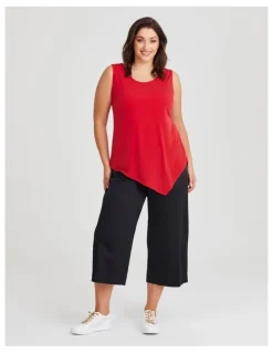 Taking Shape City Wide Leg Crop Pant in Black