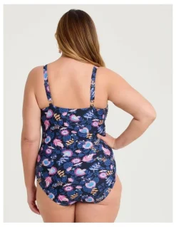 Taking Shape Coastal Blooms One Piece Swimsuit Print