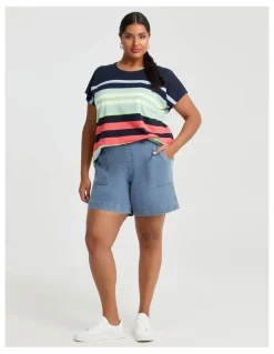Taking Shape Cool Jade Classic Denim Short Light Blue Denim