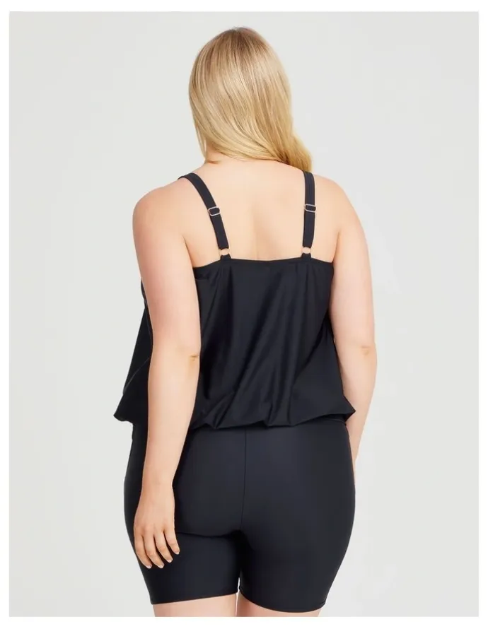 Taking Shape Essential Blouson Tankini in Black