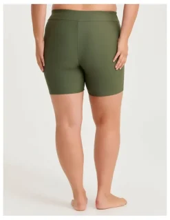 Taking Shape Essential Swim Short in Dark Khaki