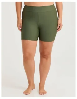 Taking Shape Essential Swim Short in Dark Khaki