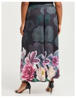 Taking Shape Fleur Satin Wide Leg Pant Floral