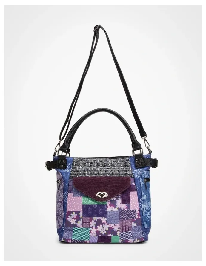 Taking Shape Floral Patchwork Bag in Multi