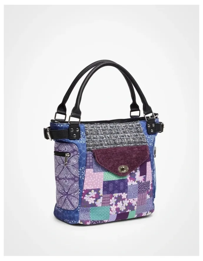 Taking Shape Floral Patchwork Bag in Multi