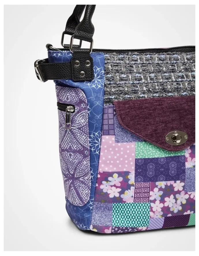 Taking Shape Floral Patchwork Bag in Multi