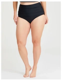 Taking Shape High Waist Swim Briefs in Black